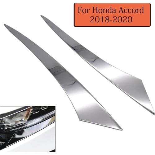 1 Pair Car Big Light Eyebrow Headlight Trim for Honda Accord 18-20 Auto Head Stickers Car Styling Accessortes Car Decoration