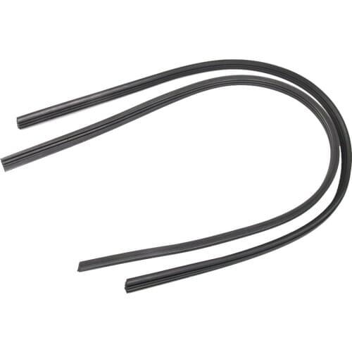 2 Pieces Universal 28 '' 6mm Car Frameless Windshield Wiper Rubber Dual & Flexible Soft Layer Design