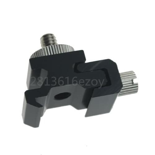 2in1 1 set Universal Cold Flash Hot Shoe Bracket Lamp Holder + 1/4 Screw Adapter Mount free