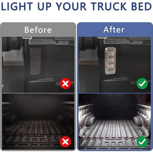 2x LED Truck Bed Lights Compatible with Toyota Tacoma 2020 2021 PT857-35200 Bed Lighting Kits Replace Accessories
