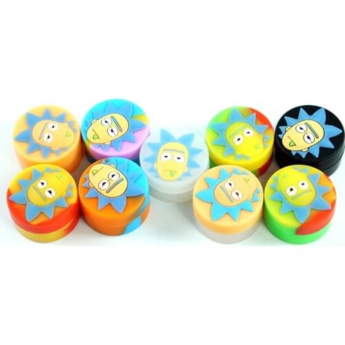 30 pcs 5ml Silicone Non-stick Wax Container Shortage Oil Box silicone wax container for Oil Wax Jar Dab Random Color