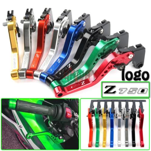 Motorcycle CNC Aluminum Brake Clutch Levers Adjustable Short Lever for Kawasaki NINJA Z750R 2011-2012