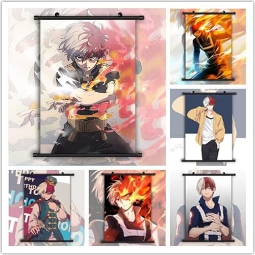 WTQ Boku No Hero Academia Todoroki Shoto Anime Posters Canvas Painting HD Print Decor Wall Art Picture Room Decor Home Decor