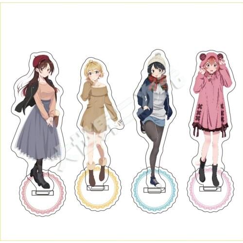 Anime Rent A Girlfriend Mizuhara Chizuru Asami Sakurasawa Sumi Acrylic Stand Figure Model Plate Desktop Toy Autumn Clothes