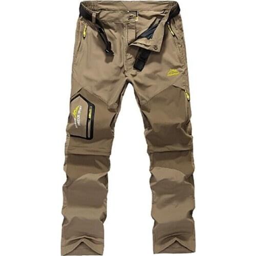 Quick Dry Pants Men Summer Breathable Long Trousers Mens Casual Outdoors Sport Camping Trekking Removable Pants 5XL 6XL Joggers
