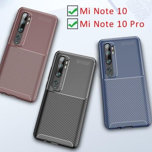 Case for xiaomi mi note 10 pro bumper cover on my not 10pro note10 not10 protective phone coque back bag silicone matte soft tpu