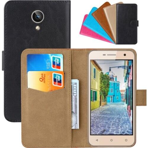 Luxury Wallet Case For Jinga A500 4G PU Leather Retro Flip Cover Magnetic Fashion Cases Strap