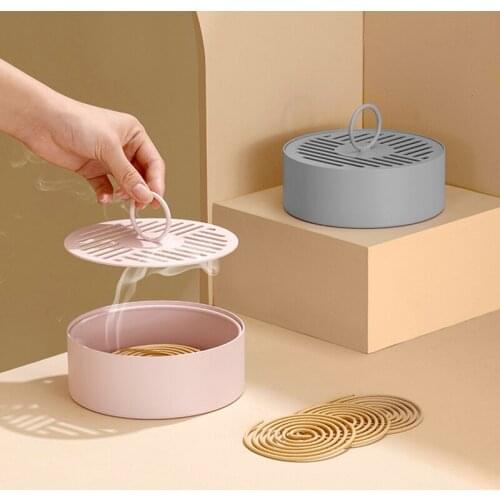 1pcs Mosquito Coil Holder Japanese-style Wrought Iron Mosquito Repellent Incense Rack Anti-scalding Mosquito-repellent Coil Tray