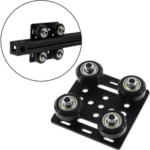 3D Printer Part 20mm Special Slide Plat 2020 Openbuilds V-Slot Gantry Plate Set for Aluminum Profiles V-slot Mini Five Roulette