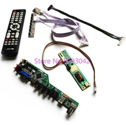 For B170PW03 V.0/V.1/V.2/V.3/V.4/V.5/V.6/V.7/V.8/V.9 USB+AV 1CCFL analog TV Remote 1440*900 LVDS 30Pin controller board kit
