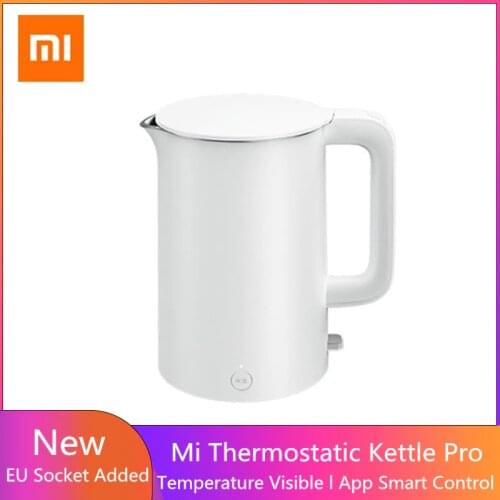 2020 New XIAOMI MIJIA Smart Electric Water Kettle Pro Thermostatic Fast Boiling Stainless Teapot Mihome App Control MJHWSH0YM