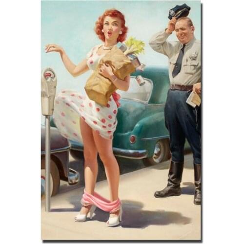 F111 Pinup Sexy Girl 8 Silk Cloth Poster Art Bedroom Decoration