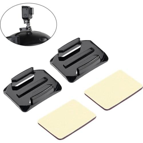 Adhesive Mounts Fit for GoPro 9 8 7 6 5 4 Curved Flat Mounts 3M Sticky Pads Fits for Action Camera for Helmet Car
