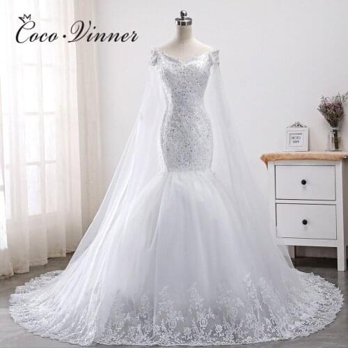 Wrap Cap Sleeves Lace Mermaid Wedding Dress African New Court Train Plus Size Wedding Gowns Appliques Robe De Mariee WX0011