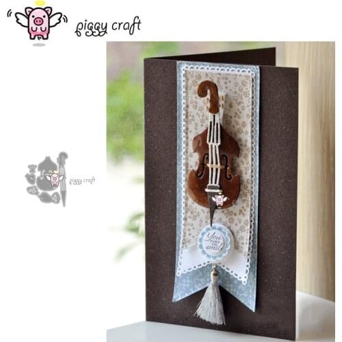 Piggy Craft metal cutting dies cut die mold Violin bird decoration Scrapbook paper craft knife mould blade punch stencils dies