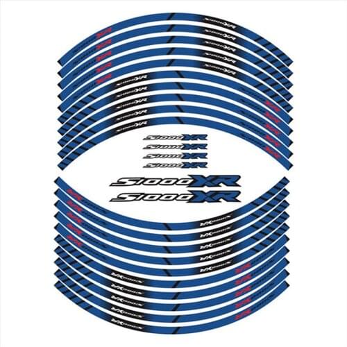 S1000XR Motorcycle Front Rear Wheel Stickers Tire Stripes Reflective Waterproof Decal Stickers Kit For BMW S1000 SX s1000xr
