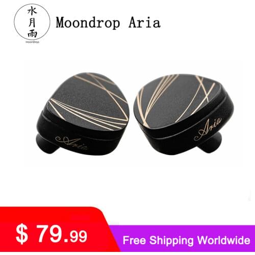 MoonDrop Aria Earphones Earbud High Performance LCP Diaphragm Dynamic IEMs Earbuds with Detachable Cable