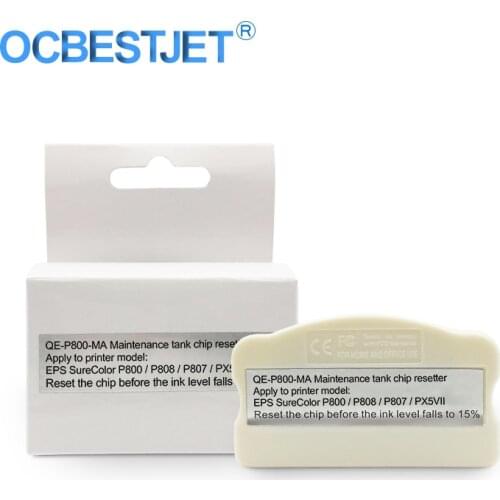 P800 T5820 Maintenance Tank Chip Resetter For Epson SureColor SC-P800 P800 P807 P808 PX5VII Printer Waste Ink Tank Chip Resetter