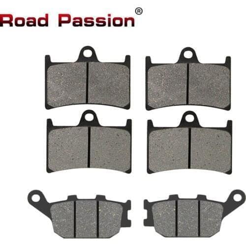 Road Passion Motorcycle Front and Rear Brake Pads for Yamaha YZF600 YZF600RR YZF 600 R6 R6S R1 YZFR1 MT07 MT09 XSR700 FZS1000