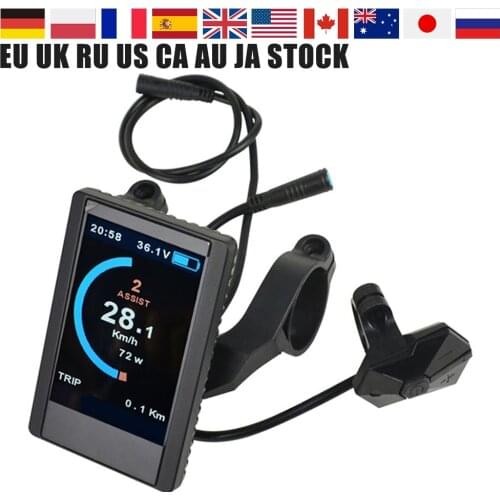 850C Full Color LCD DP C14 LCD Display Available for Bafang Electric Bicycle BBS02 BBSHD 36V/48V Electric Bicycle Motor