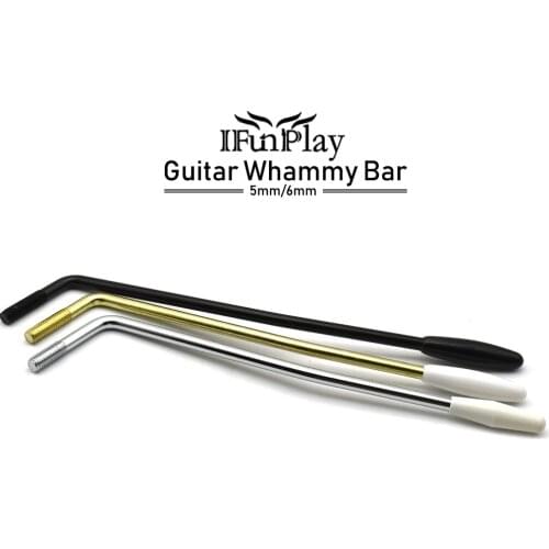 Professional 5mm/6mm Guitar Single Tremolo Arm Whammy Bar for Electric Guitar Black White for Choosing Guitar Accessories