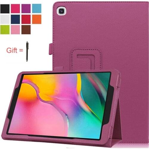 PU Leather Case for Samsung Galaxy Tab A7 2020 10.4" Folding Stand Cover for SM-T500 T505 T507 Tablet Funda Shell with Stylus