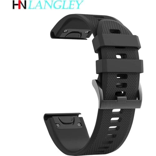 26 mm 22 MM 20mm Watch band for Garmin Fenix 5S 6S 5 5 5X 6X PLUS WatchBands Quick Release Silicone Easyfit Wrist Band Strap