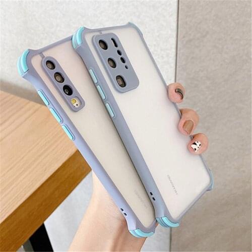 Silicone Case For Samsung Galaxy S8 S9 S10 S10Plus S20 Ultra Note 20 10 Pro Plus Shockproof Matte Transparent Frosted Phone Case