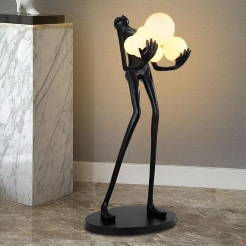 Modern Metal Floor Lamp Bar Villa Hotel Home Living Room Reading Bedroom Reading Standing Light FA141