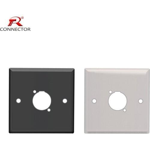 Standard D-Type Audio Panel Mount Board Stainless Steel Sockets Boards with Single Port Suitable for Cable Installation
