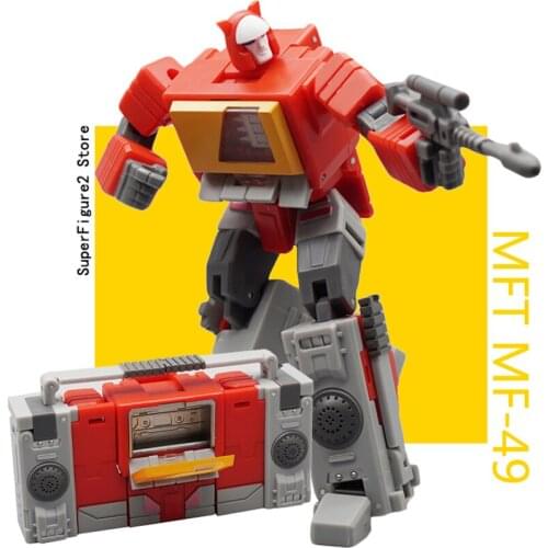 Transformation Action Figure Toy MFT MF-49 MF49 G1 Blaster Emitter Recorder Mode Model 12cm ABS deformation Car Robot