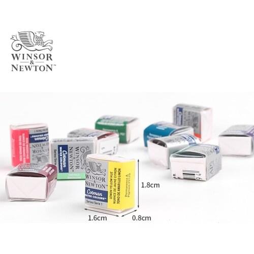 Winsor & Newton Cotman Solid Watercolor Paints Half Block Bright Good Transparency Smooth Blooming Watercolor Painting Pigments