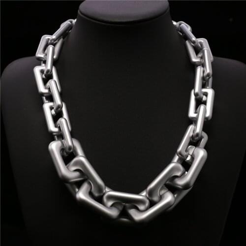New Trendy Hip Hop Punk Silver Collier Collar Chain Women Choker Necklace Female Hollow Jewelry Freely Shipping