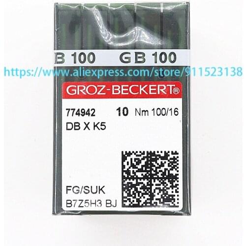 100 Pcs Genuine Germany Groz Beckert Embroidery Needle FG/SUK DB X K5 Nm 100/16 For Tajima Barudan SWF China Embroidery Machine