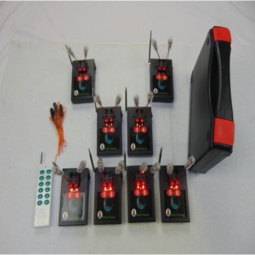 16 Channels Fireworks Remote DMX Stage Special Effects Wedding Equipment-Indoor Led Yellow-Wire Wireless Switch Salvo Fire