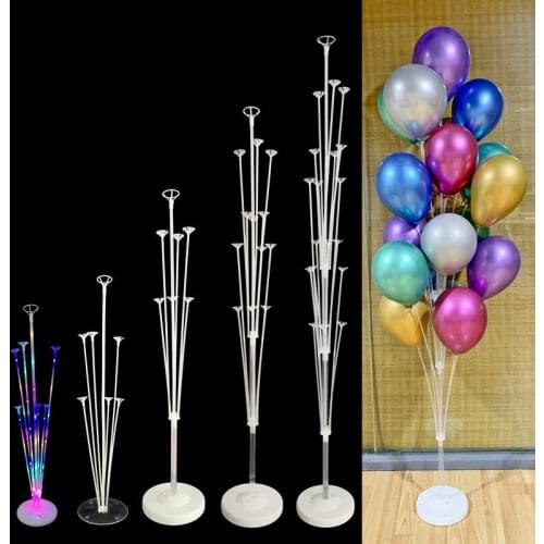 19tubes Balloon Holder Column Balloons Stand Balons Birthday Party Decorations Kids Wedding Christmas Decor Supplies