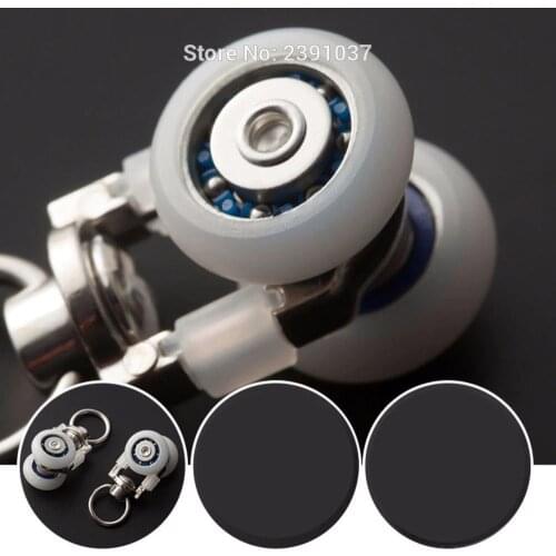 20 pieces high quality Strong Curtain track Pulley Aluminium alloy Curtain track wheels for curtain track double curtain rails