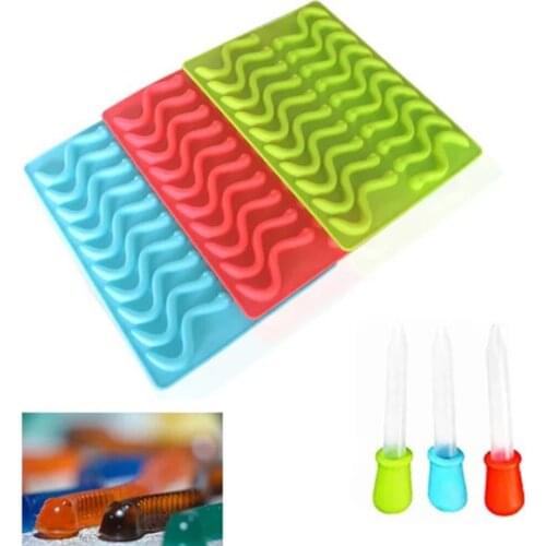 2019 New Arrivals Wave Shaped Silicone Mold DIY Chocolate Sugar Candy Jelly Molds Fondant Cake Craft Decorating Tools