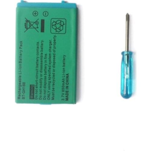 2 x 3.7V 850mAh For Nintend G B A SP Battery Rechargeable Batteries Li-Ion Lithium Replacement With Free Tool Screwdriver