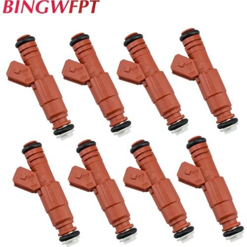 8PCS/Set High performance Red FUEL INJECTORS OEM 0280155759 0 280 155 759 9M-9593-BB302 For Ford 4.6L 5.4L 5.8L