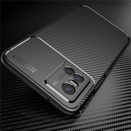 For Vivo S10 Pro Case Carbon Fiber Texture Soft TPU Back Cover for Vivo V21E 4G Y73 Y52 Y72 Y53S 5G V21 S9 S9E Shockproof Case