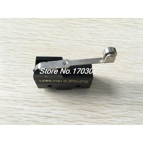 Black Long Hinge Roller 3 Screw Terminal Lever AC DC Limit Switch LXW5-11G1