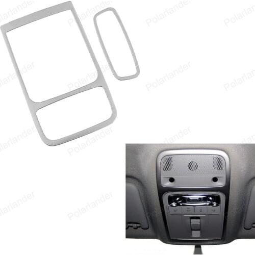 Interior Molding decoration stainless steel Trim sticker Frame For Audi A3 Roof Reading Light Lamp Cover