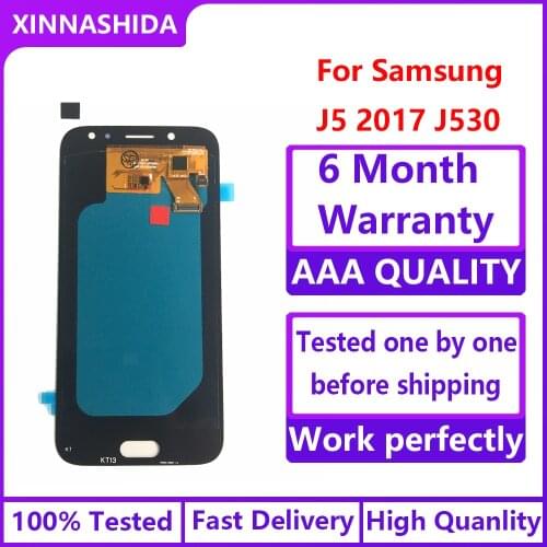 100% original SUPER AMOLED 5.2'' Replacement Display for SAMSUNG Galaxy J5 2017 J530 J530F Touch Screen Digitizer Assembly