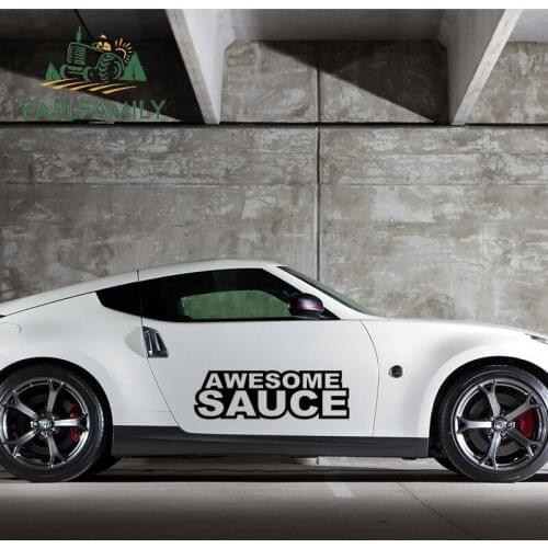 EARLFAMILY 58cm x 18cm Awesome Sauce Vinyl Decal Funny Racing Humor Graphic Stance Big Car Stickers JDM Car Styling