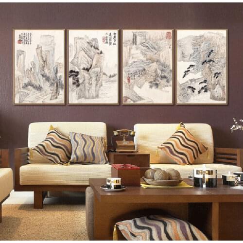 Chinese Art Painting Modern Oil Canvas Painting Wall Art Home Decoration Decor Canvas Wall Pictures Decor Poster Design