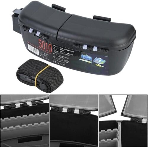 Fishing Tackle Box Storage Fishing Lures Baits Spoons Hooks Reels Storage Bag Tackle Box Waist Belt Fishing Accessory X316G
