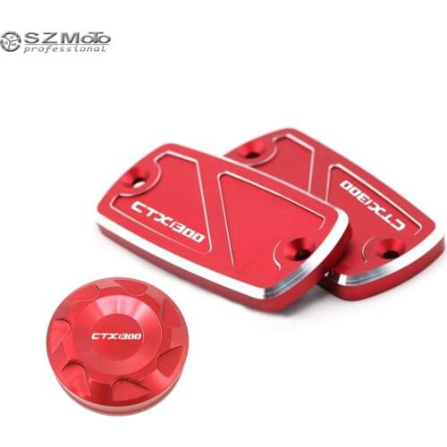 Front Rear Brake Clutch Master Cylinder Fluid Reservoir Cover For HONDA CTX1300 CTX 1300 2014-2017 2016 Motorcycle Accessories