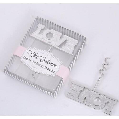 Bridal shower favor Wedding favor Love wine corkscrew bottle opener Creative Gifts Wedding Party Gifts LX4451