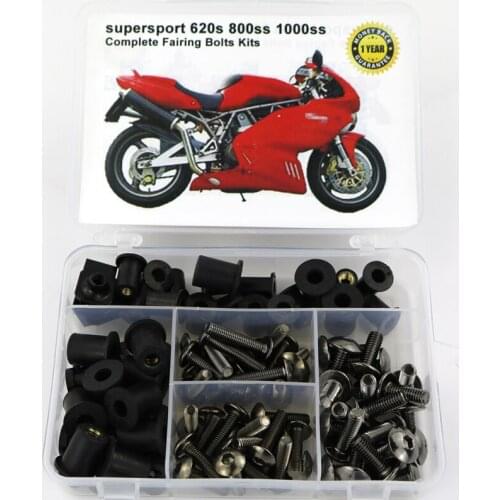 Fit For Ducati SUPER SPORT 620s 800ss 1000ss Motorcycle Cowling Complete Full Fairing Bolts Kit Nuts Steel Bodywork Nuts